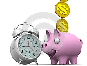 Time is money. Financial concept