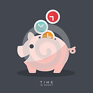 Time is Money Piggy Bank