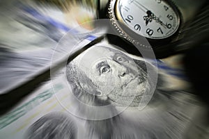 Time Is Money With Pocket Watch & Hundreds With Zoom Burst