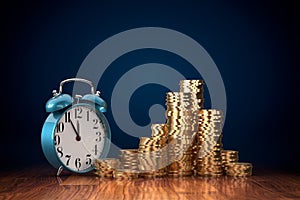 Time is money and time for investment concept