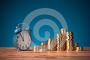 Time is money and time for investment concept