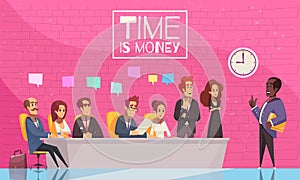 Time Is Money Vector Illustration