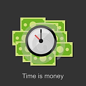 Time is money vector illustration