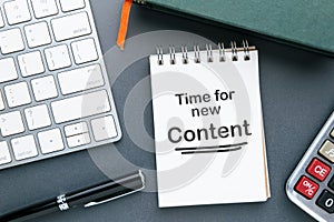 Time For New Content
