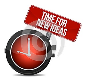 Time for new ideas concept