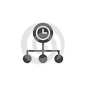 Time optimization icon vector