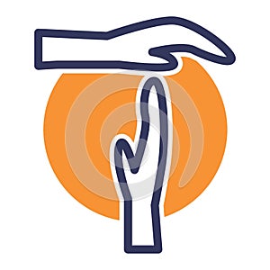 Time out icon. Vector illustration decorative design