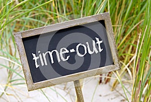 Time out sign photo