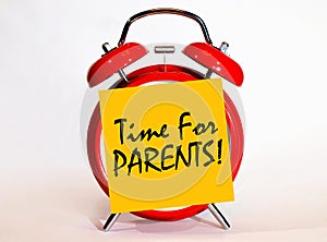Time for parents.
