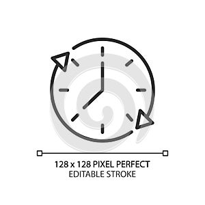 Time period pixel perfect linear icon