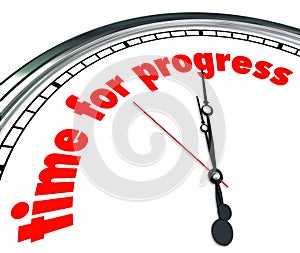 Time for Progress Clock Forward Movement Innovation