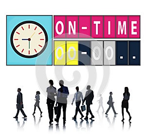 On Time Punctual Efficiency Organization Management Concept