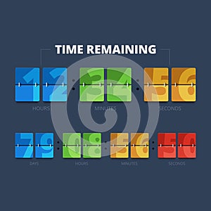 Time remaining illustration. photo