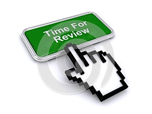Time for review button on white
