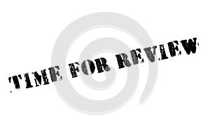 Time for review stamp photo