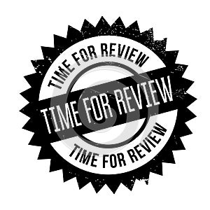 Time for review stamp photo