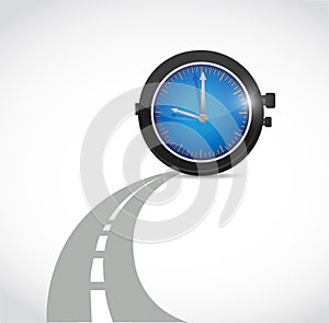 Time road illustration design