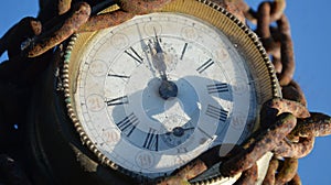 Time and rusty chain