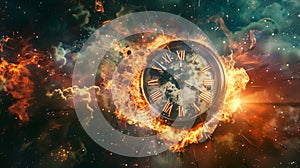 Time\'s End: A Clock Burns in the Infinite Void, Making Good Use of Your Free Time
