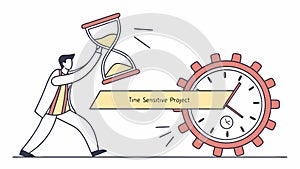 Time Sensitive Project & Urgency, vector design Generative AI