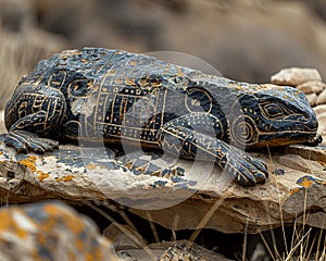 Time-Softened Petroglyphs Whispering Desert Lore The carvings blur with rock