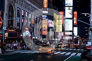 Time Square New York at night