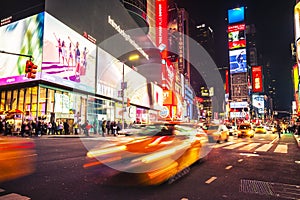 Time Square New York night