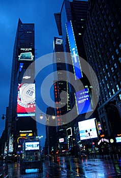 Time Square after rain