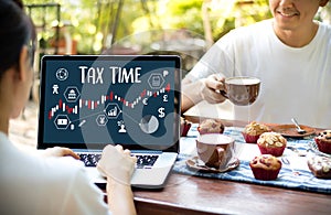 Time for Taxes Planning Money Financial Accounting Taxation Businessman Tax Economy Refund Money photo