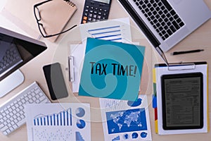 Time for Taxes Planning Money Financial Accounting Taxation Businessman Tax Economy Refund Money