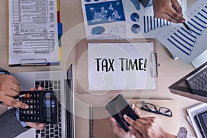 Time for Taxes Planning Money Financial Accounting Taxation Businessman Tax Economy Refund Money