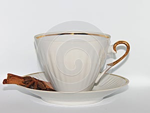 Time to drink some coffee.Ideal dishes for coffee.Coffee set.Cup for coffee.