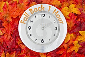 It is time to fall back message