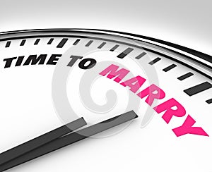 Time to Marry - Clock for Wedding Ceremony