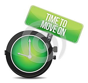 TIme to Move On concept