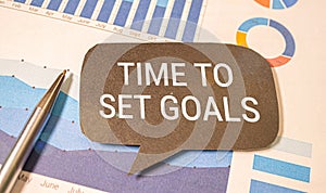 Time to Set Goals Target Aspirations Intention Objective Concept