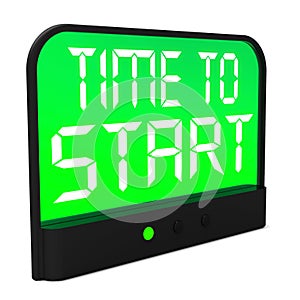 Time To Start Message Shows Beginning Or Activating