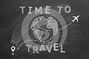 Time to travel concept