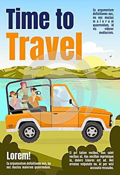 Time to travel magazine cover template