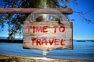 Time to Travel sign photo