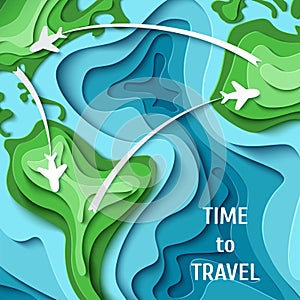 Time to travel- travel concept background