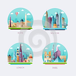 Time to travel. Travel to World. Tourism. Vector illustration