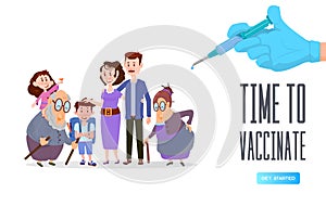 Time to vaccinate - The whole family decides to get vaccinated