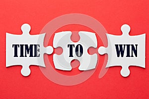 Time To Win Puzzle Concept