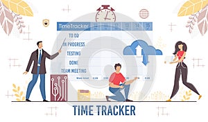 Time Tracker Planner for Business Presentation