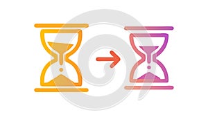 Time Transformation, Evolution and Change Icon, vector design Generative AI