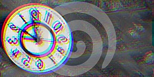 Time Travel Backwards Wall Clock