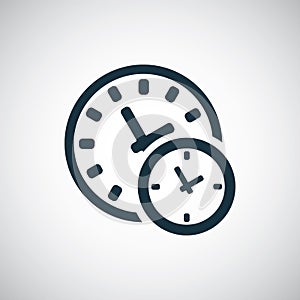 Time watch icon for web and