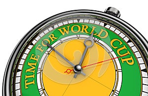 Time for world cup conceptual clock