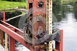 Time worm and damaged by water rusty mechanism